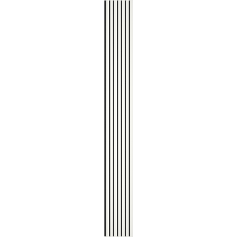 Mexen Lam-F acoustic wall slat sample, felt 6 mm, White Gloss - S105-054-S