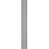 Mexen Lam-F acoustic wall slat sample, felt 6 mm, White Gloss - S105-054-S