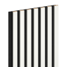 Mexen Lam-F acoustic wall slat sample, felt 6 mm, White Gloss - S105-054-S
