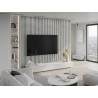 Mexen Lam-F acoustic wall slat sample, felt 6 mm, White Gloss - S105-054-S