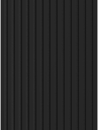 Mexen Lam-F sample of acoustic wall slats, 6 mm felt, Glossy Black - S105-055-S