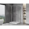 Mexen Mist Duo 115 x 95 cm Hinged Shower Enclosure, Transparent, Chrome - 8A4-115-095-01-00