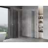 Mexen Mist Duo 115 x 95 cm Hinged Shower Enclosure, Transparent, Chrome - 8A4-115-095-01-00