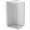 Mexen Rox Walk-in shower wall 120 x 200 cm, transparent 8 mm, brushed nickel - 8C2-120-003-97-00