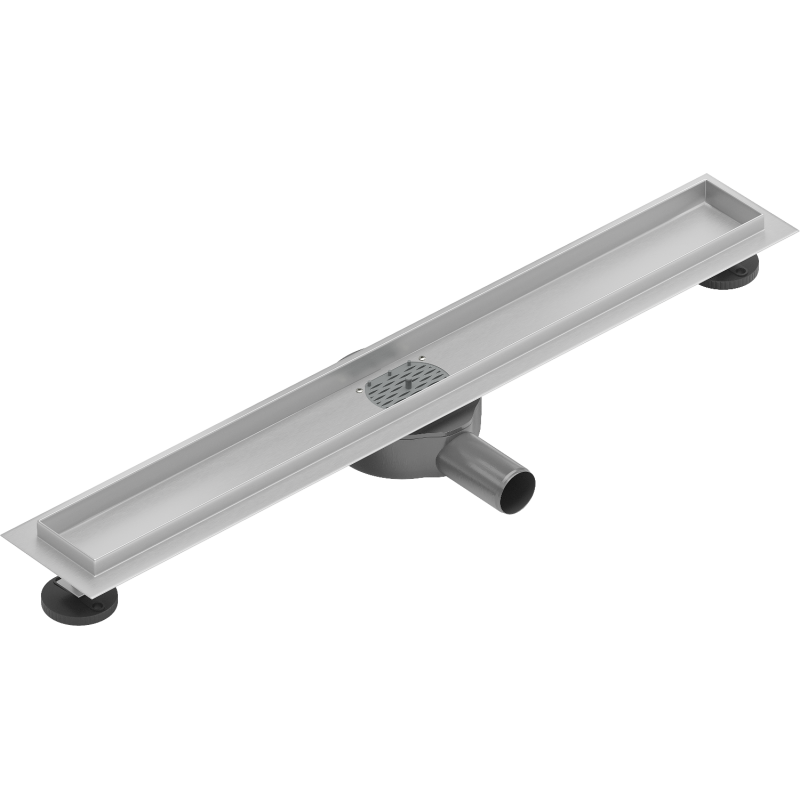 Mexen Flat 360° Swivel Linear Drain Body 60 cm, Inox - 1040060