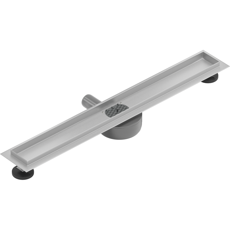 Mexen Flat 360° Swivel Linear Drain Body 60 cm, Inox - 1040060
