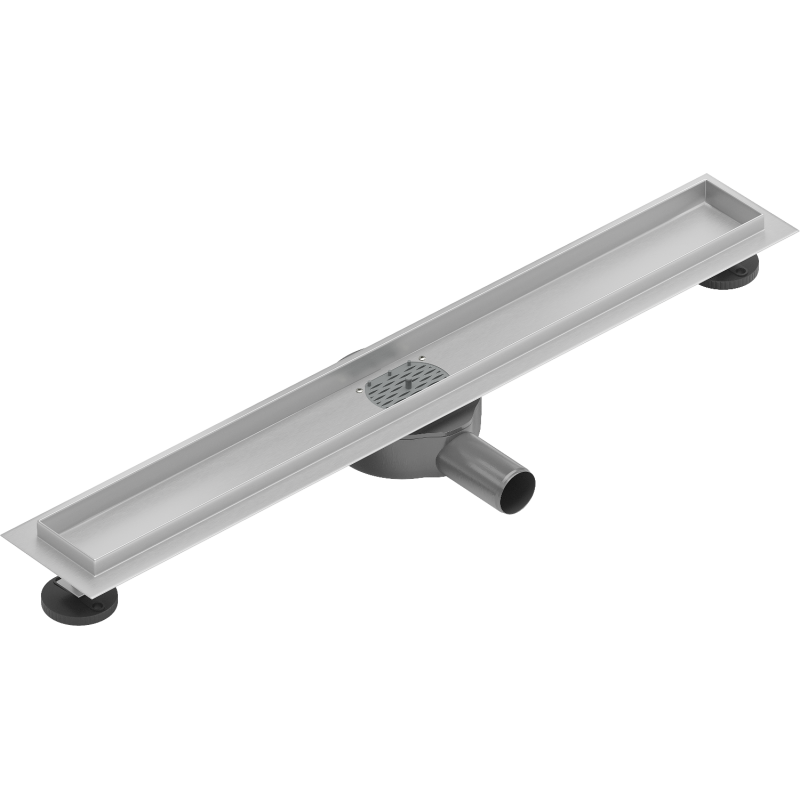 Mexen Flat 360° Linear Drain Body with Rotating Connection 50 cm, Inox - 1040050