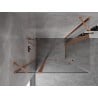 Mexen Mist Duo shower enclosure hinged 100 x 80 cm, transparent, brushed copper - 8A4-100-080-65-00