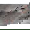 Mexen Mist Duo hinged shower enclosure 120 x 115 cm, clear, brushed copper - 8A4-120-115-65-00