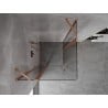 Mexen Mist Duo hinged shower cabin 120 x 120 cm, transparent, brushed copper - 8A4-120-120-65-00