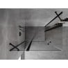 Mexen Mist Duo hinged shower cabin 80 x 75 cm, transparent, black - 8A4-080-075-70-00