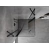Mexen Mist Duo shower enclosure hinged 90 x 90 cm, transparent, black - 8A4-090-090-70-00