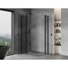 Mexen Mist Duo shower cabin with hinged door 120 x 90 cm, transparent, black - 8A4-120-090-70-00