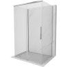 Mexen Rox-3S 3-sided sliding shower cabin 115 x 70 cm, transparent, chrome - 8C2-115-070-01-00-3S