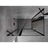 Mexen Mist Duo shower enclosure hinged 75 x 70 cm, black frame, black - 8A4-075L-070P-70-70