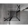 Mexen Mist Duo Pivot Shower Enclosure 115 x 115 cm, Black Frame, Black - 8A4-115L-115P-70-70