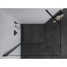 Mexen Pretoria hinged shower cubicle 100 x 80 cm, transparent, Black - 852-100-080-70-00