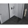 Mexen Pretoria shower enclosure swing 100 x 90 cm, transparent, black - 852-100-090-70-00