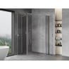Mexen Mist L Duo hinged shower enclosure 95 x 90 cm, transparent, chrome - 8A4L-095-090-01-00