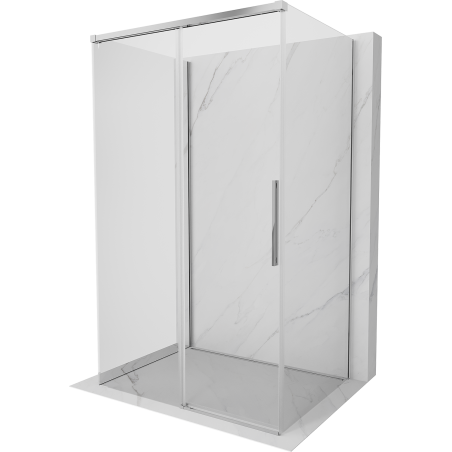 Mexen Rox-3S 3-sided sliding shower cabin 130 x 85 cm, transparent, chrome - 8C2-130-085-01-00-3S