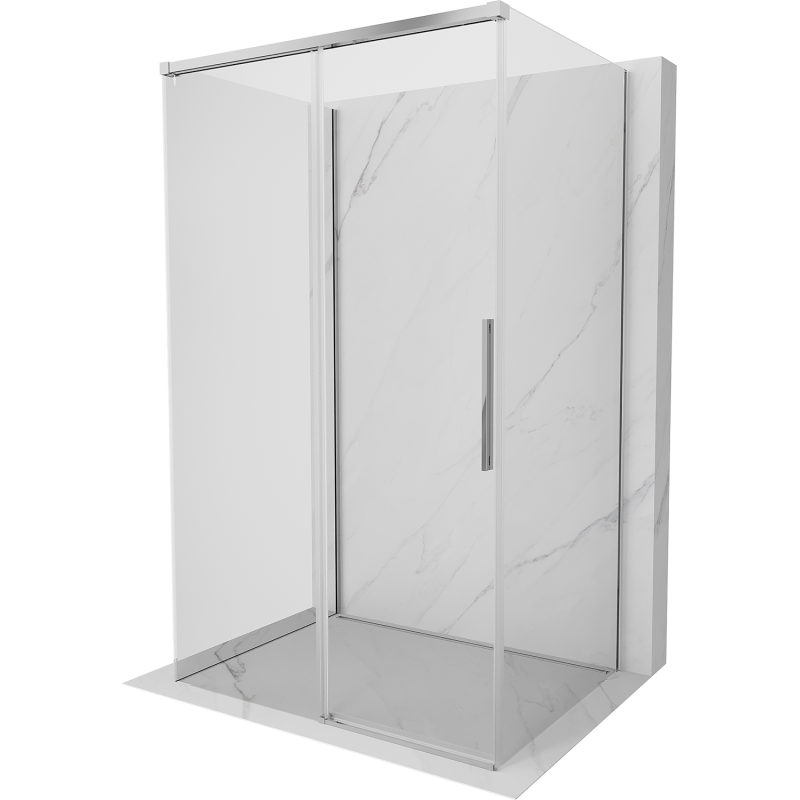 Mexen Rox-3S 3-sided sliding shower cabin 130 x 95 cm, transparent, chrome - 8C2-130-095-01-00-3S