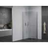 Mexen Pretoria Duo Pivot Shower Enclosure 100 x 100 cm, Transparent, Chrome - 852-100-100-02-00