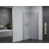 Mexen Pretoria Duo Swing Shower Cabin 100 x 100 cm, Transparent, Chrome - 852-100-100-02-00