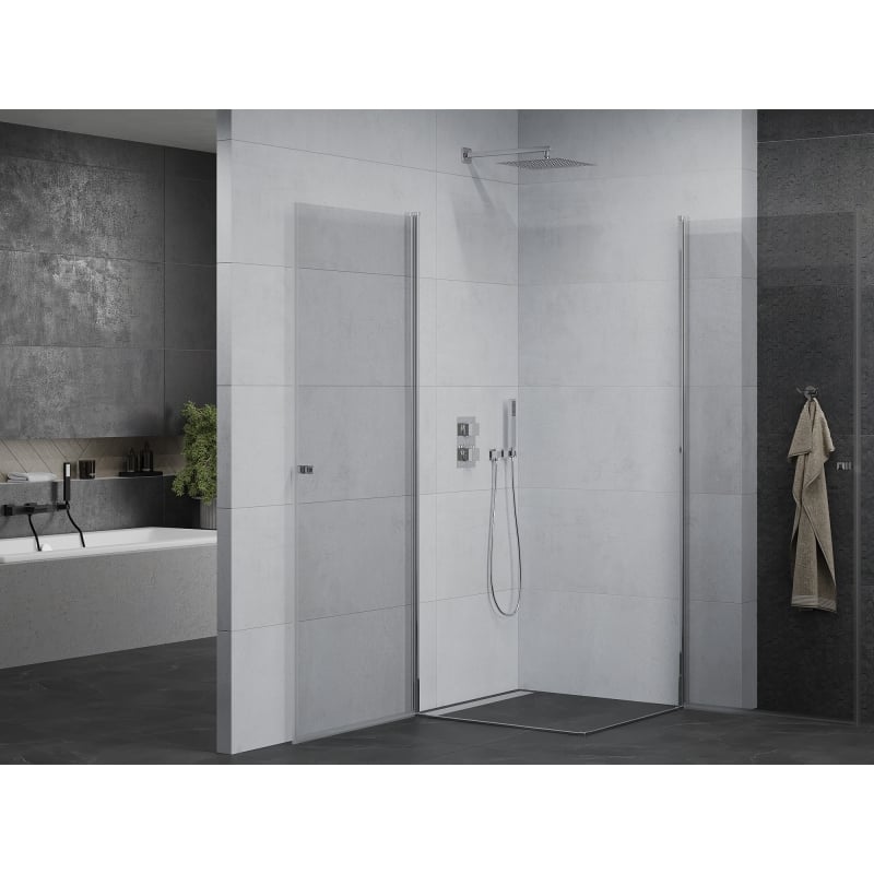 Mexen Pretoria Duo Hinged Shower Cabin 100 x 100 cm, Transparent, Chrome - 852-100-100-02-00