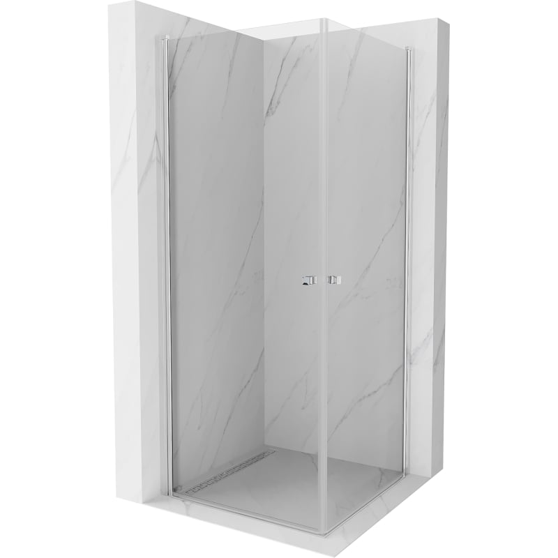 Mexen Pretoria Duo Hinged Shower Cabin 100 x 100 cm, Transparent, Chrome - 852-100-100-02-00