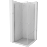 Mexen Pretoria Duo Hinged Shower Cabin 100 x 100 cm, Transparent, Chrome - 852-100-100-02-00