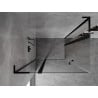 Mexen Mist L Duo shower enclosure hinged 100 x 95 cm, transparent, black - 8A4L-100-095-70-00