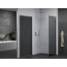 Mexen Pretoria swing shower cabin 100 x 90 cm, graphite, chrome - 852-100-090-01-40