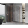 Mexen Mist T shower cabin tilt opening 90 x 95 cm, transparent, brushed copper - 8A4T-090-095-65-00