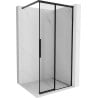 Mexen Rox Walk-in Shower Wall Right 70 x 200 cm, Black Frame 8 mm, Black - 8C2-070-003-70-70-P