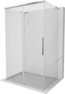 Mexen Rox-3S L 3-Sided Sliding Shower Enclosure 155 x 70 cm, Transparent, Chrome - 8C2L-155-070-01-00-3S