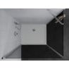 Mexen Pretoria 100 x 90 cm Swing Shower Cabin, Graphite, Chrome + Flat Tray - 852-100-090-01-40-4010