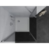 Mexen Pretoria 100 x 100 cm Hinged Shower Cabin, Graphite, Chrome + Flat Shower Tray - 852-100-100-01-40-4010