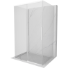 Mexen Rox-3S 3-sided sliding shower enclosure 145 x 75 cm, transparent, white - 8C2-145-075-20-00-3S