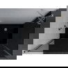 Mexen Pretoria hinged shower cubicle 100 x 70 cm, Graphite, Chrome + shower tray Flat, Black - 852-100-070-01-40-4070