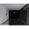 Mexen Pretoria Swing Shower Enclosure 100 x 120 cm, Graphite, Chrome + Black Flat Tray - 852-100-120-01-40-4070