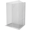 Mexen Rox-3S L 3-wall sliding shower cabin 145 x 100 cm, transparent, white - 8C2L-145-100-20-00-3S
