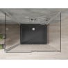 Mexen Omega extendable 3-walled shower cubicle 130 x 90 cm, transparent, Chrome + shower tray Flat - 825-130-090-01-00-3s-4070