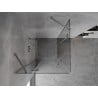 Mexen Mist-H Duo shower enclosure hinged 70 x 70 cm, transparent, chrome - 8A5-070L-070P-01-00