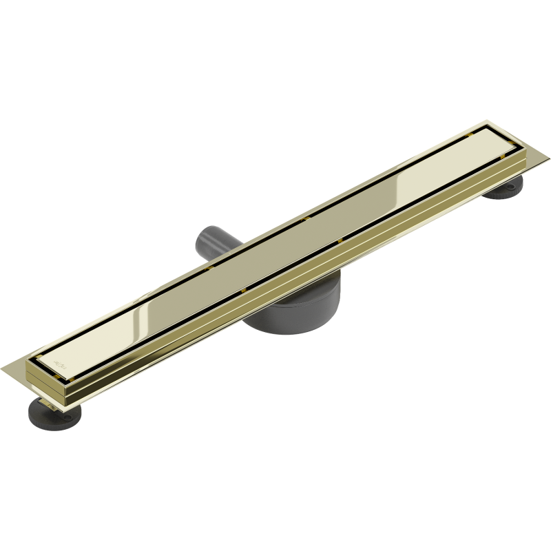 Mexen Flat 360° M13 2-in-1 Rotating Linear Drain 50 cm, Gold - 1510050-40