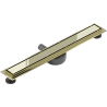 Mexen Flat 360° M13 2-in-1 Rotating Linear Drain 50 cm, Gold - 1510050-40