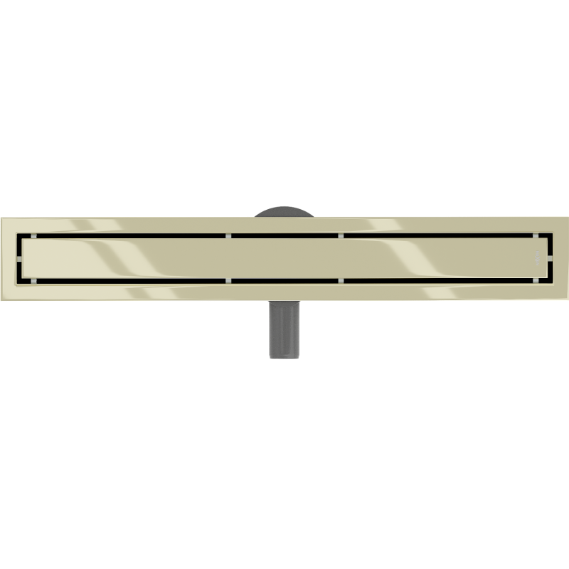 Mexen Flat 360° M13 2-in-1 Rotating Linear Drain 50 cm, Gold - 1510050-40