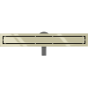 Mexen Flat 360° M13 rotational linear drain 2-in-1 50 cm, gold - 1510050-40