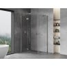 Mexen Mist-H Duo left hinged shower enclosure 90 x 85 cm, transparent, chrome - 8A5-090L-085P-01-00