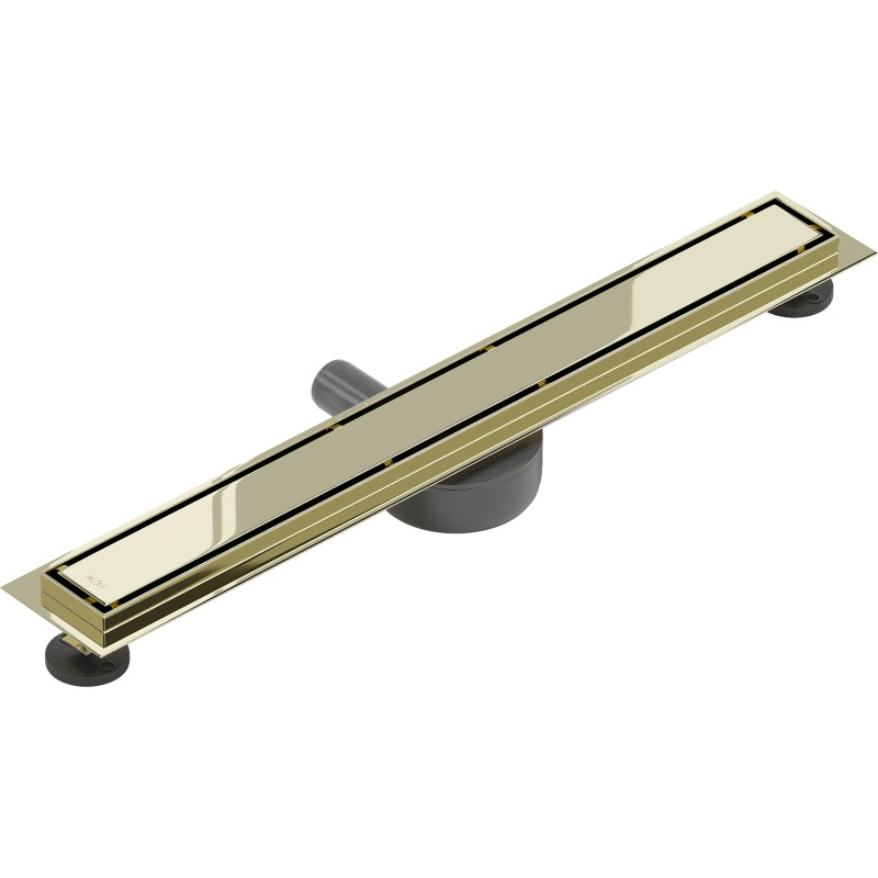 Mexen Flat 360° M13 2-in-1 Rotational Linear Drain 70 cm, Gold - 1510070-40
