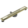 Mexen Flat 360° M13 swivel linear drain 2-in-1 70 cm, Gold - 1510070-40
